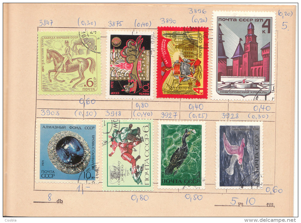 Stamps Exchange Books: Poland, France, USA, USSR, Romania (b 11) - Collections (with Albums)