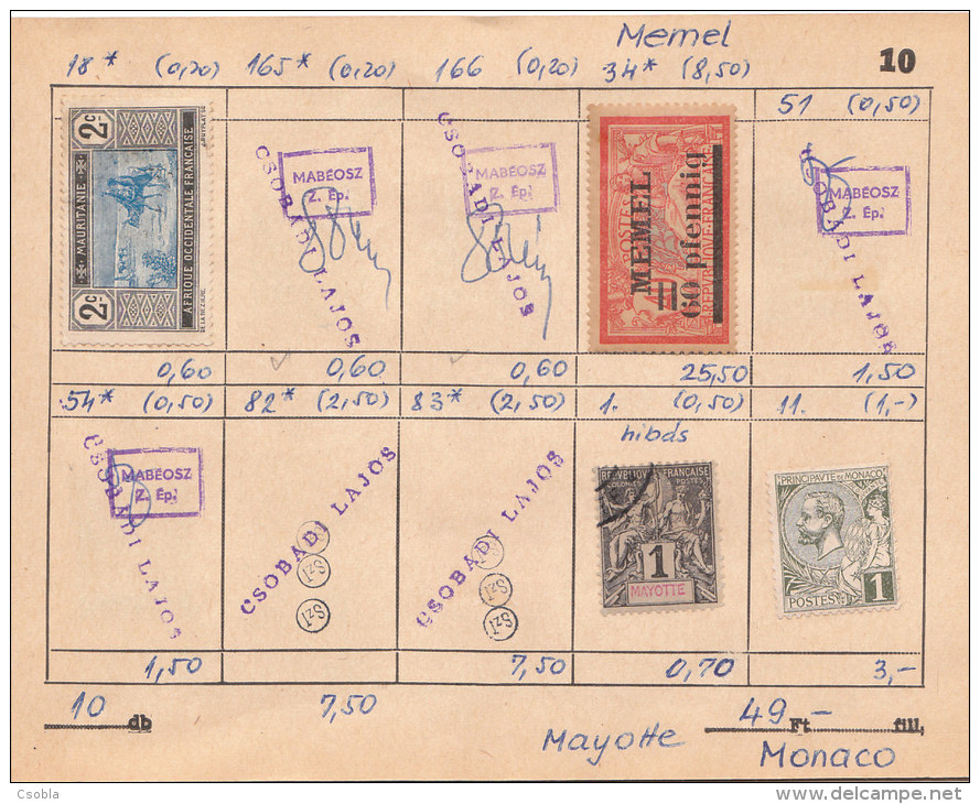 Stamps exchange books: Poland, France, USA, USSR, Romania (b 11)