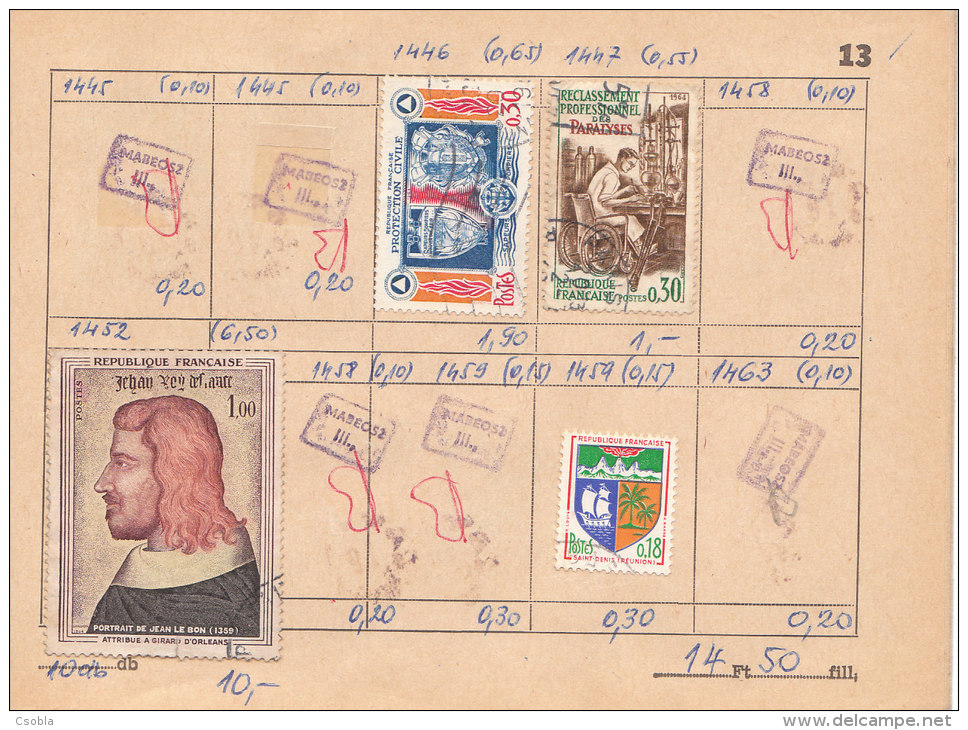 Stamps exchange books: Poland, France, USA, USSR, Romania (b 11)