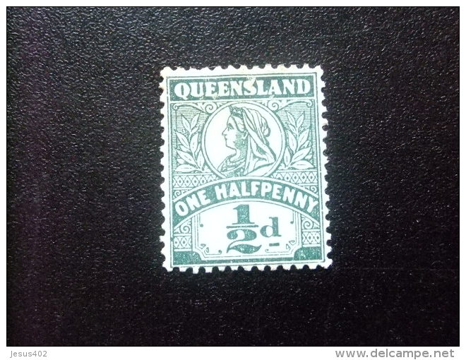 QUEENSLAND  1897 - 1900   --    QUEEN VICTORIA --   Yvert & Tellier Nº  88 (*) Sin Goma   Crown And  Q  SG N - Used Stamps