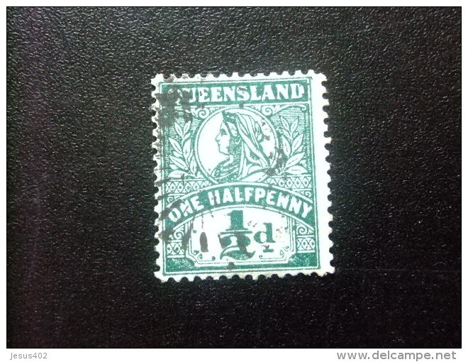 QUEENSLAND  1907 - 1910   --    QUEEN VICTORIA --   Yvert & Tellier Nº  93 FU    Crown And  A - Used Stamps