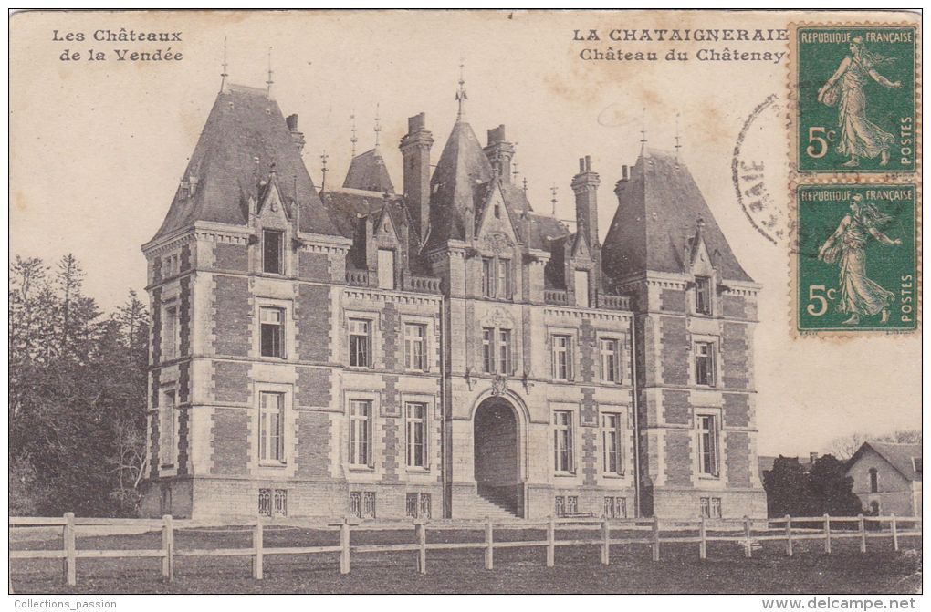 Cp , 85 , LA CHATAIGNERAIE , Château Du Châtenay - La Chataigneraie