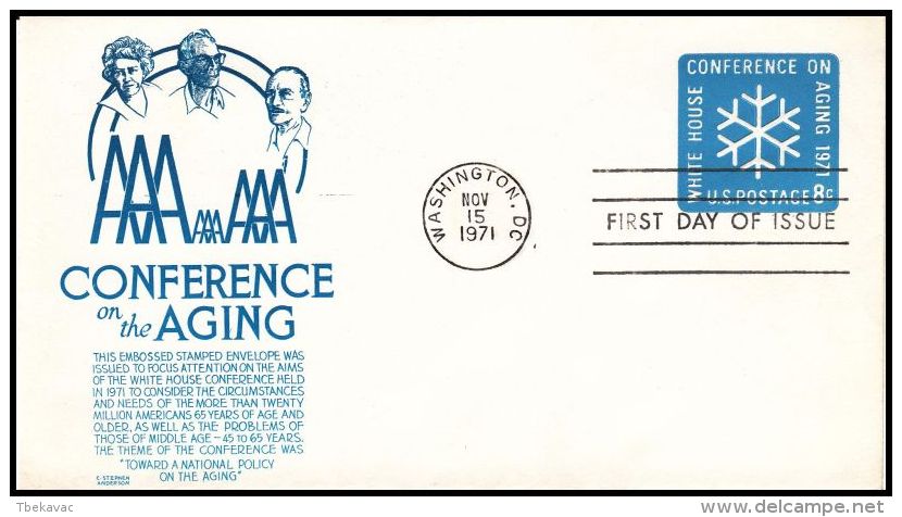 United States 1971, Prestamped Envelope - 1961-80