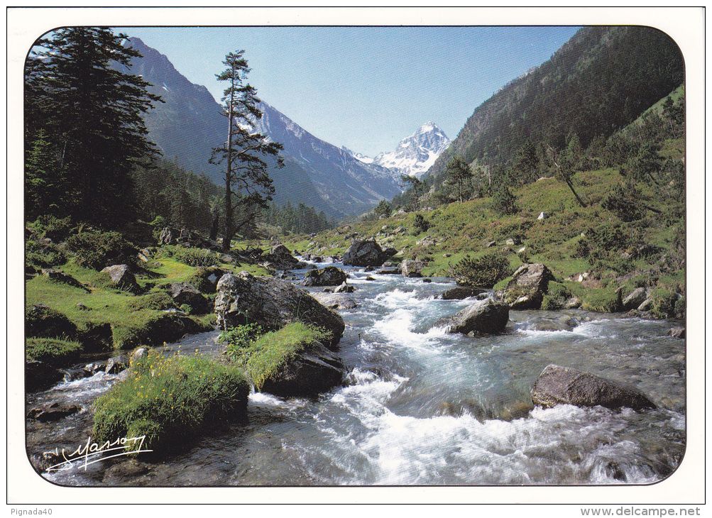 Cp , RÉGIONS , MIDI-PYRÉNÉES , A La Découverte Du Charme Des Pyrénées , La Fruitière , Le Gave Du Lutour - Midi-Pyrénées