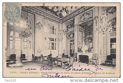 CPA PARIS- PALAIS D´ORSAY, SALON DE LECTURE - Enseignement, Ecoles Et Universités