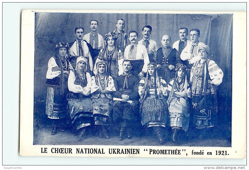 Ukraine : Choeur National Ukrainien Prométhée Fondé En 1921. 2 Scans. - Ukraine