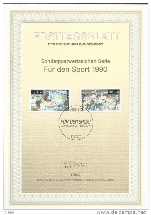 ALEMANIA DOCUMENTO PRIMER DIA BERLIN DEPORTE WATERPOLO BALONCESTO SILLA RUEDAS MINUSVALIDO - Wasserball