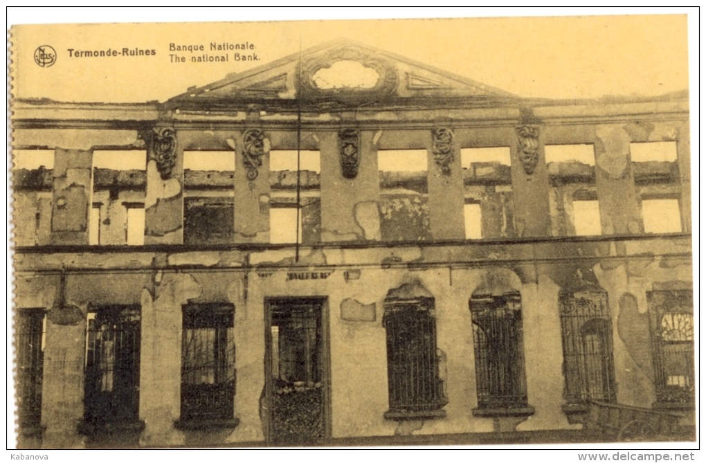 Dendermonde. Ruines. Banque Nationale - Dendermonde