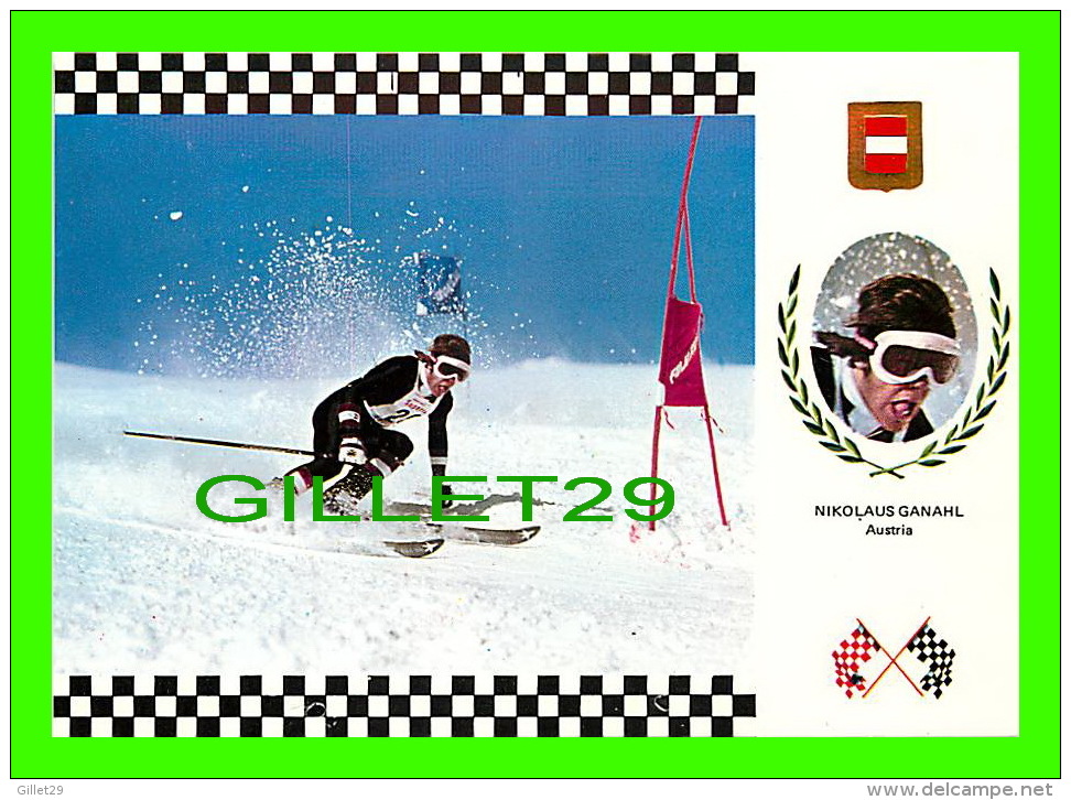 SPORTS D'HIVER - SKI SLALOM - NIKOLAUS GANAHL, AUSTRIA - No 11  SERIE ESQUI - - Sports D'hiver