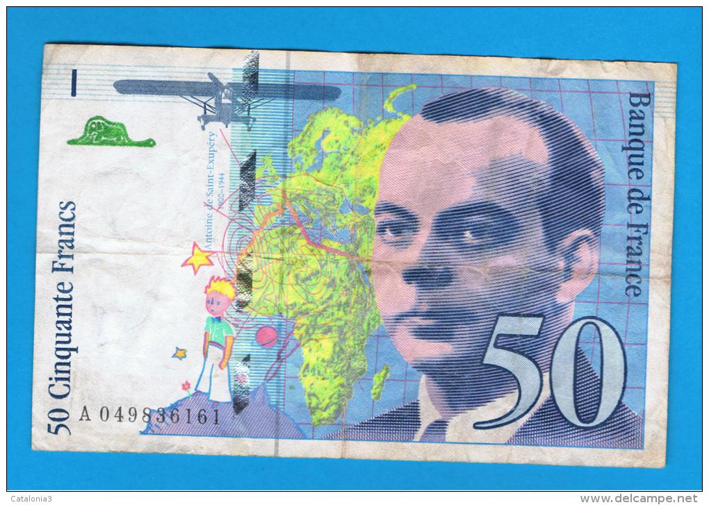 FRANCIA - FRANCE = 50 Francs 1999  P-157    Saint EXUPERY - 50 F 1992-1999 ''St Exupéry''