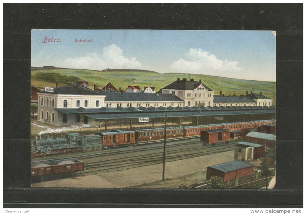 TOP!! BEBRA * BAHNHOF MIT EISENBAHNEN **!!X - Bebra