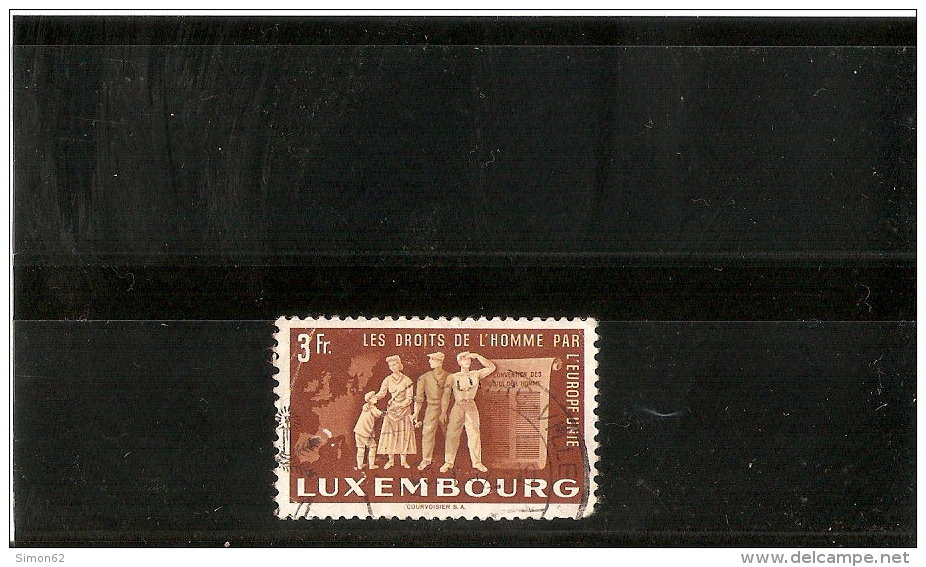 LUXEMBOURG  N°447 OBLITERE  Manque Une Dent  En Bas A  Droite - Used Stamps