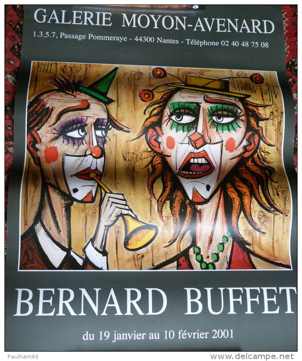 AFFICHE  BERNARD BUFFET        " CLOWNS " - Afiches