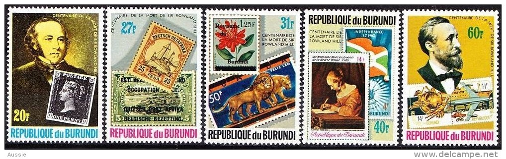 Burundi 1979 OBC N° 843-47 + Bloc 108 *** MNH Cote 28 Euro Rowland Hill - Nuovi
