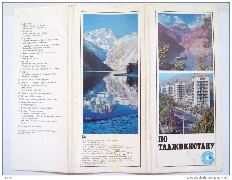 TAJIKISTAN,BOOKLET 2 IMAGES,SOME OF POSTCARDS ARE IN MY STORE - Tadzjikistan