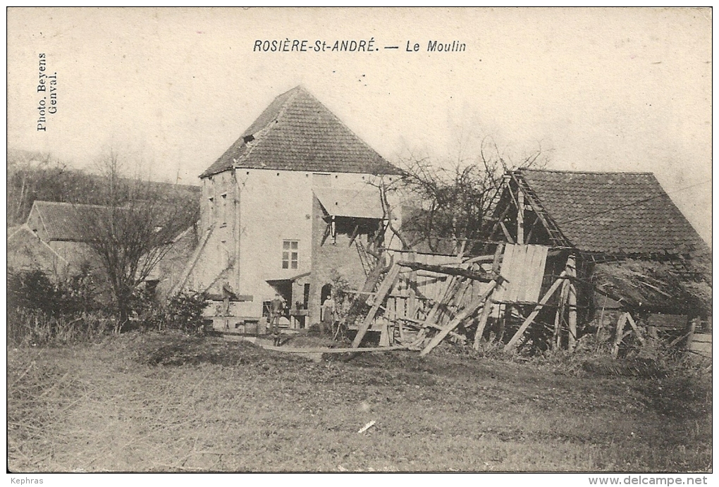 ROSIERE-SAINT-ANDRE : La Moulin - TRES RARE CPA - Rixensart
