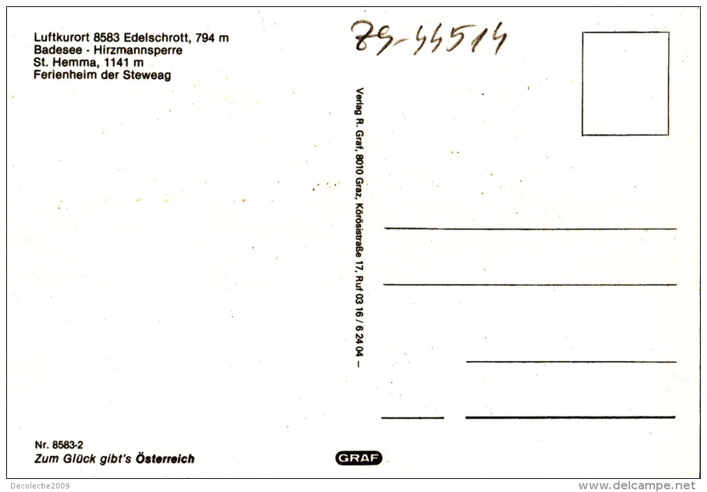 ZS44514 Edelschrott Badesee Hirzmannsperre    2 Scans - Edelschrott