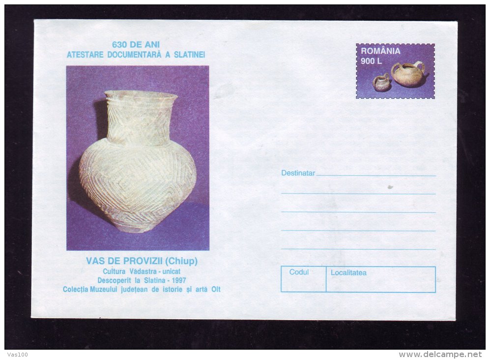 VADASTRA CULTURE, (2X) COVER  STATIONARY,UNUSED,ROMANIA - Préhistoire