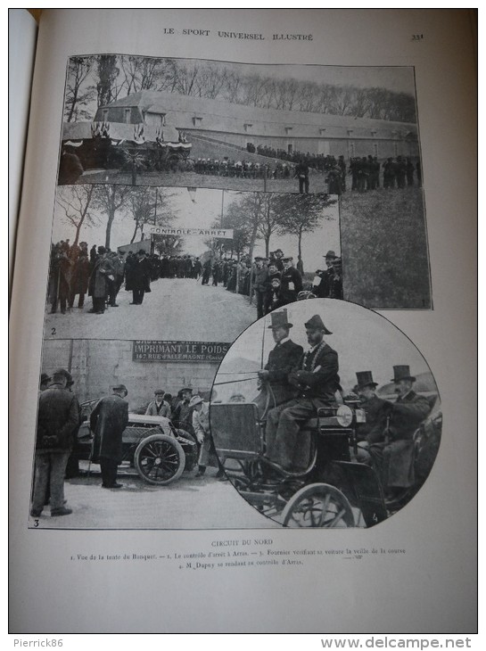 1902 AUTOMOBILE CIRCUIT DU NORD / MOTOCYCLETTE WERNER / TIR AU PIGEON DE MORLAYE / CHEVAUX RUSSES  / ESCRIME FRANCAISE. - Revues Anciennes - Avant 1900