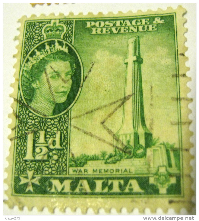 Malta 1956 War Memorial 1.5d - Used - Malta (...-1964)