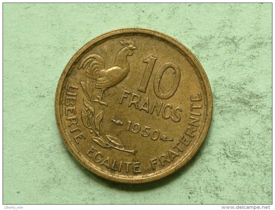 1950 - 10 FRANCS / KM 915.1 ( Uncleaned Coin / For Grade, Please See Photo ) !! - Autres & Non Classés