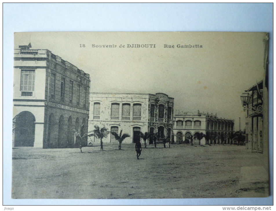 Souvenir De  DJIBOUTI  :  Rue  GAMBETTA - Djibouti