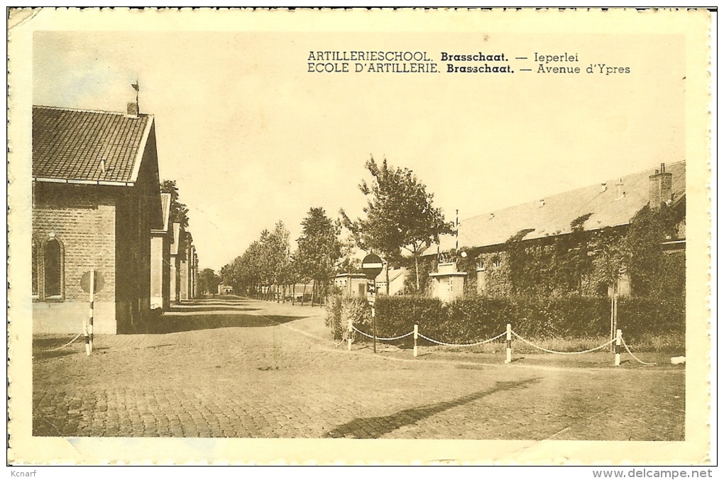 CP De BRASSCHAAT  " Artillerieschool / école D'artillerie , Ieperlei / Avenue D'Ypres ". - Brasschaat