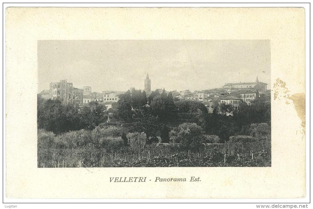CARTOLINA -  VELLETRI -   PANORAMA  EST - VIAGGIATA NEL 1911 - Velletri
