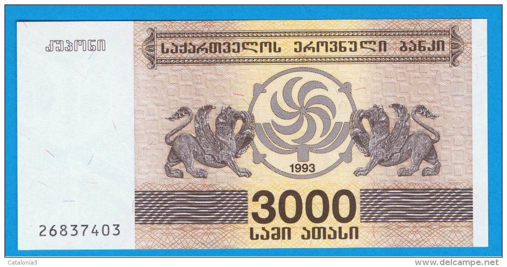 GEORGIA -  3.000 Laris 1993  SC  P-45 - Georgia