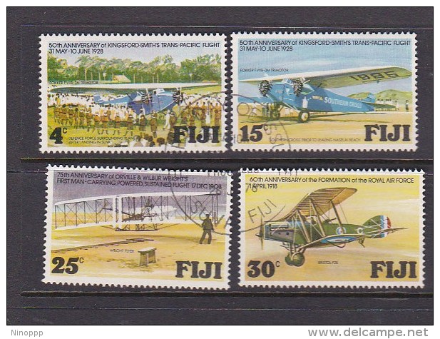 Fiji 1978 Aviation Used Set - Fiji (1970-...)