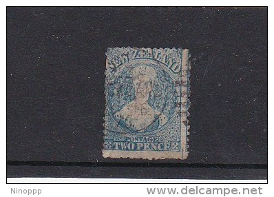 New Zealand 1862  Full Face Queen  Two Pence Blue Used Stamp - Used Stamps