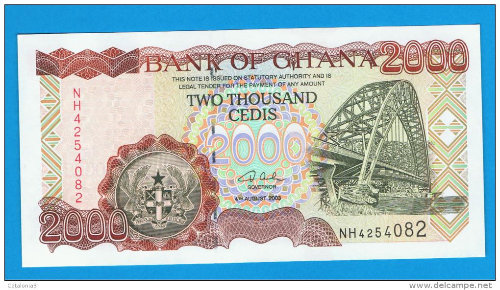 GHANA -  2000  Cedis  2003 SC  P-33 - Ghana