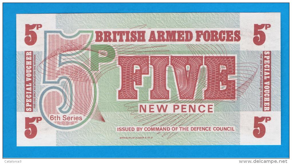 GRAN BRETAÑA - GREAT BRITAIN  -  5 New Pence ND SC  P-M44 - Fuerzas Armadas Británicas & Recibos Especiales