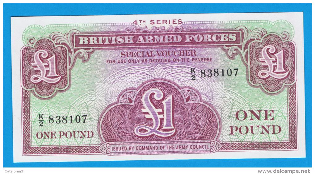 GRAN BRETAÑA - GREAT BRITAIN  -  1 Pound ND  SC  P-M36 - Fuerzas Armadas Británicas & Recibos Especiales
