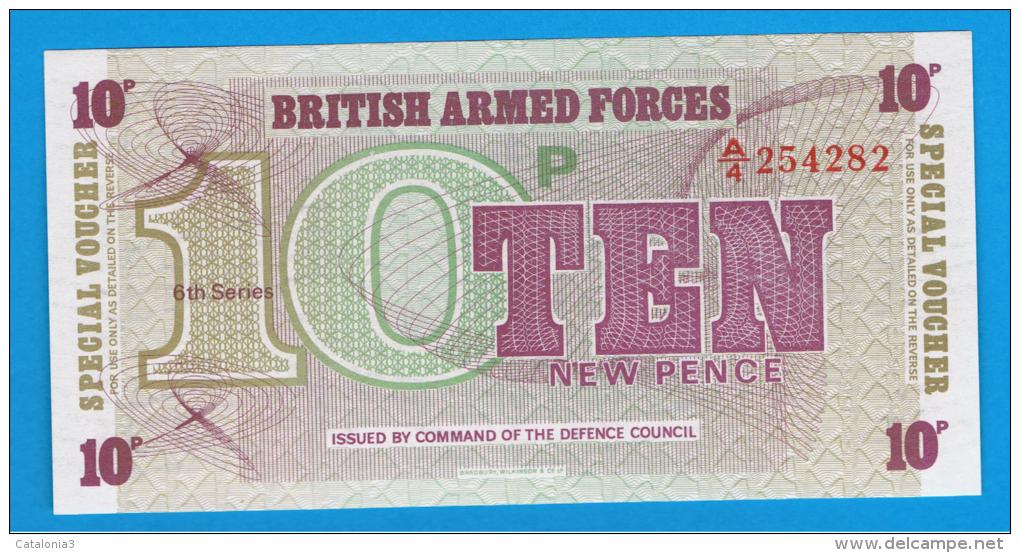 GRAN BRETAÑA - GREAT BRITAIN  -  10 Pence ND  SC  P-M45 - Fuerzas Armadas Británicas & Recibos Especiales