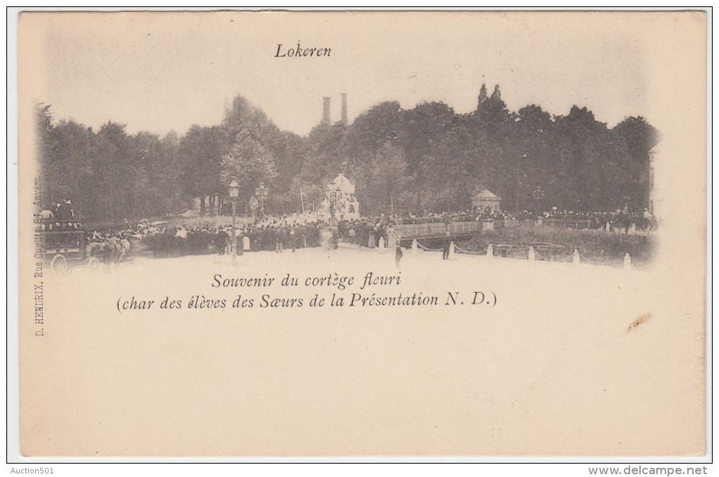 18413g CORTEGE FLEURI - Elèves Des Soeurs De La Présentation - Lokeren - Lokeren