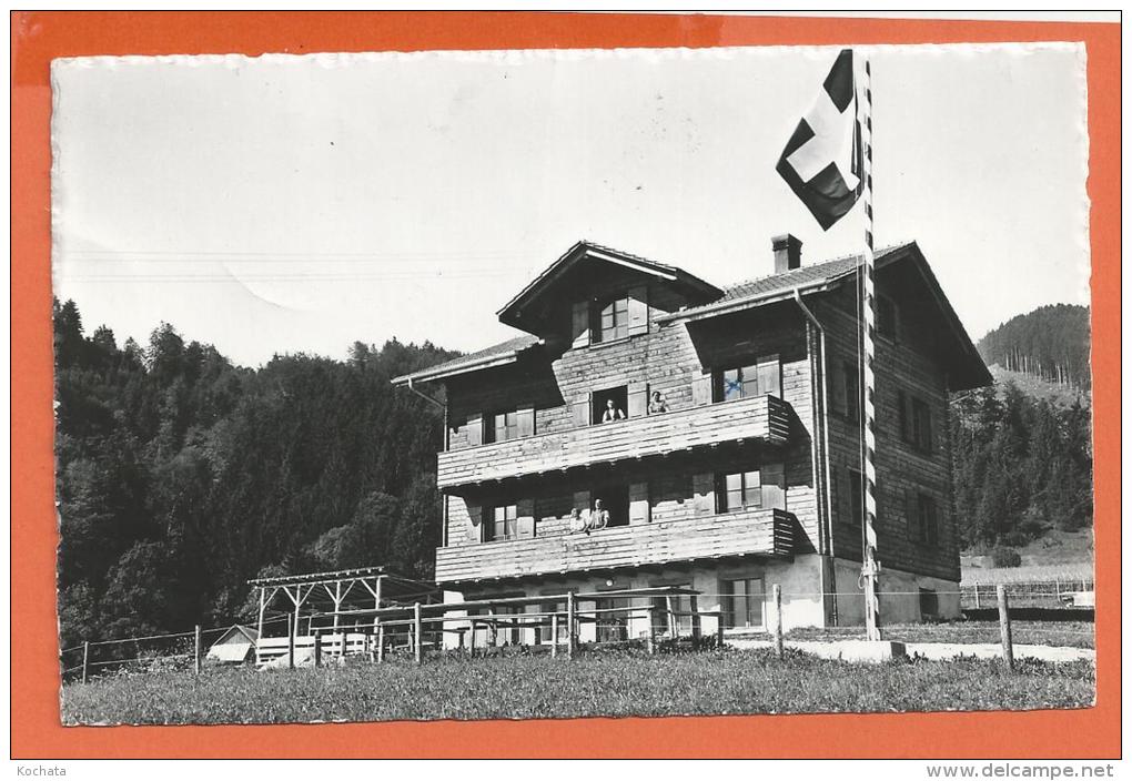 HA220, Le Pâquier Montbarry, Chalet De L'Entr'aide Ouvrière,animée, Circulée 1956 - Le Pâquier