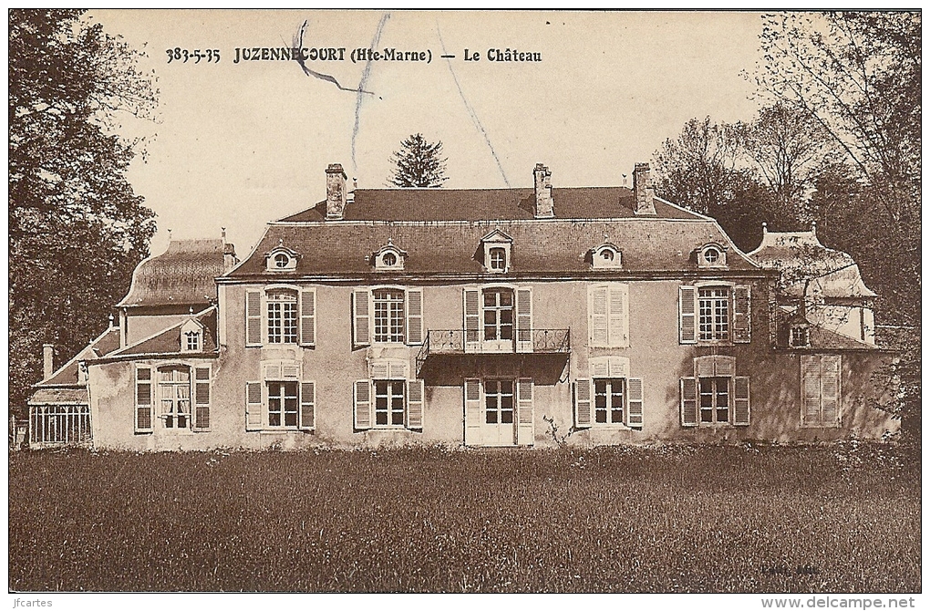 52 - JUZENNECOURT - Le Château - Sépia - Juzennecourt