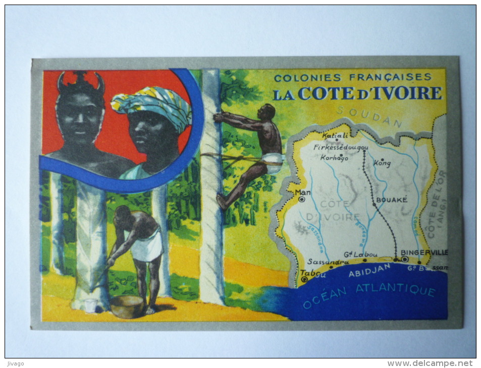 La  CÔTE  D'IVOIRE  :  Image  PUB  Lion  NOIR - Côte-d'Ivoire
