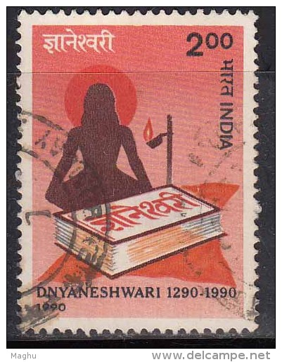 India Used 1990, Dnyaneshwari, Author, (sample Image) - Oblitérés