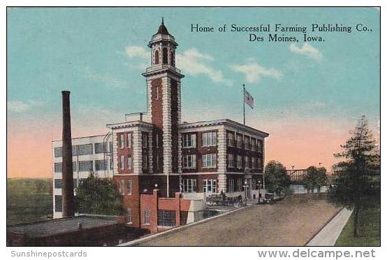 Iowa Des Moines Home Of Successful Farming Publishing Co - Des Moines