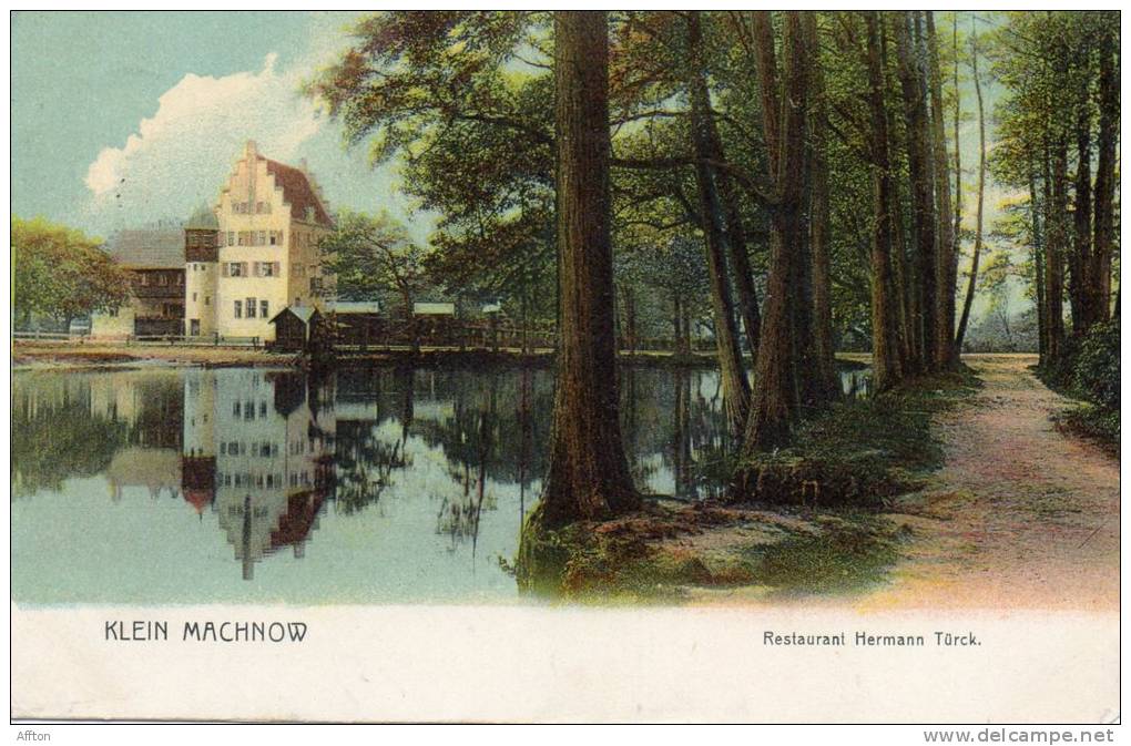 Klein Machnow Restaurant Hermann Turck 1905 Postcard - Kleinmachnow