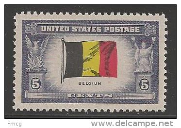 1943 5 Cents Belgium Mint Never Hinged - Nuevos