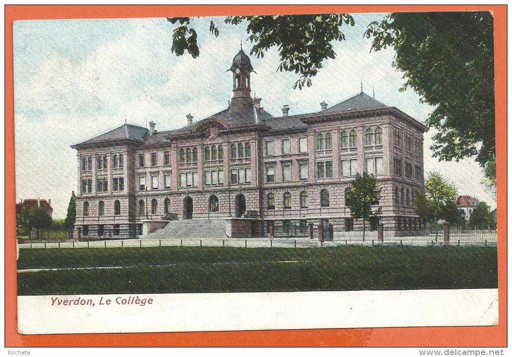 HA230, Yverdon, Le Collège, Circulée 1907 - Yverdon-les-Bains 