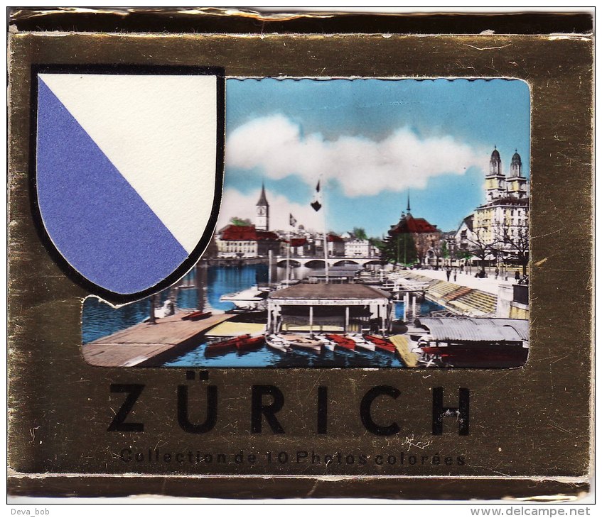10 1960s Photo Cards Zurich Switzerland Limmat River - Géographie