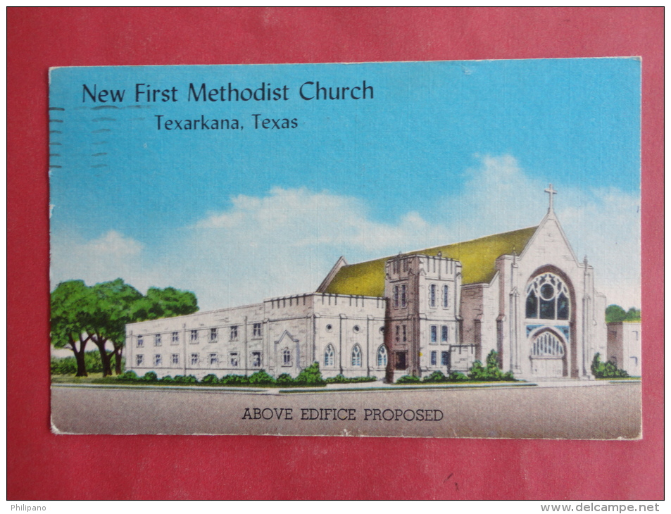 Texarkana,TX--New First Methodist Church--cancel 1958--PJ156 - Sonstige & Ohne Zuordnung