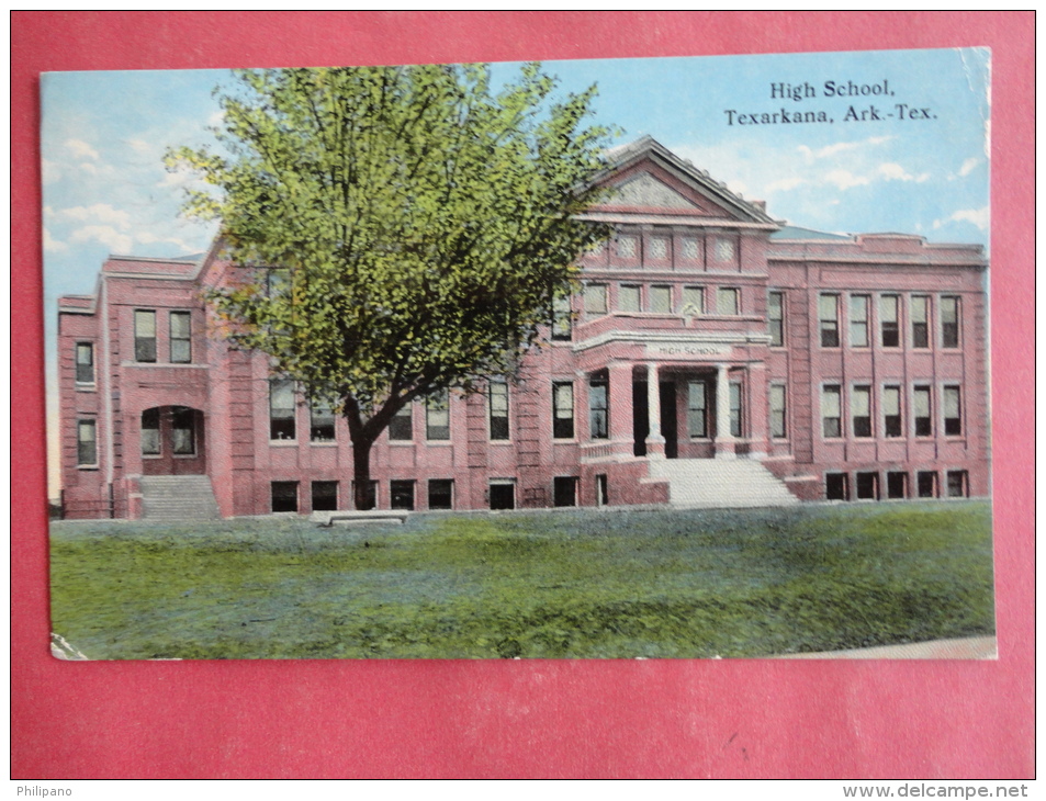 Texarkana,TX/AR--High School--cancel 1917--PJ156 - Sonstige & Ohne Zuordnung