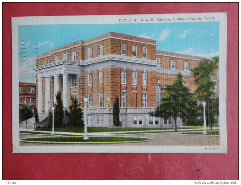 College Station,TX--YMCA And A&M College--cancel 1942--PJ156 - Autres & Non Classés