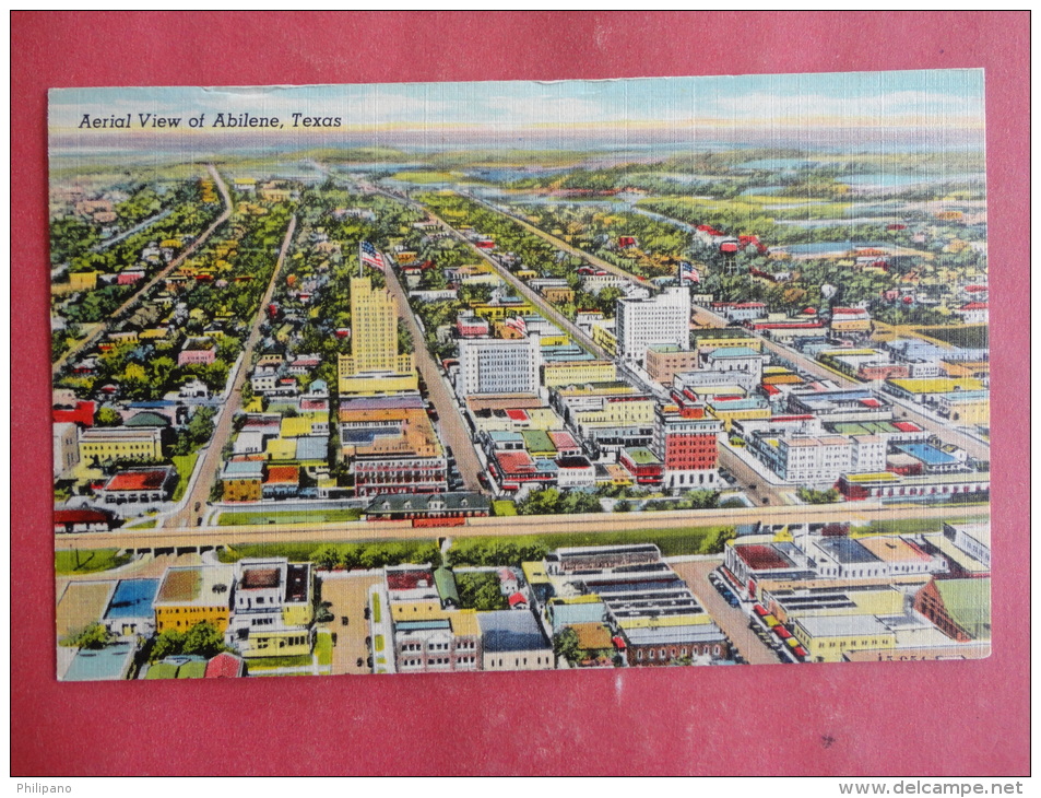 Abilene,TX--Aerial View--cancel 1944--PJ156 - Sonstige & Ohne Zuordnung