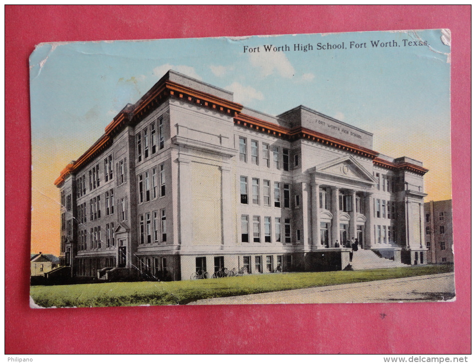 Fort Worth,TX--Fort Worth High School--cancel 1914--PJ156 - Otros & Sin Clasificación